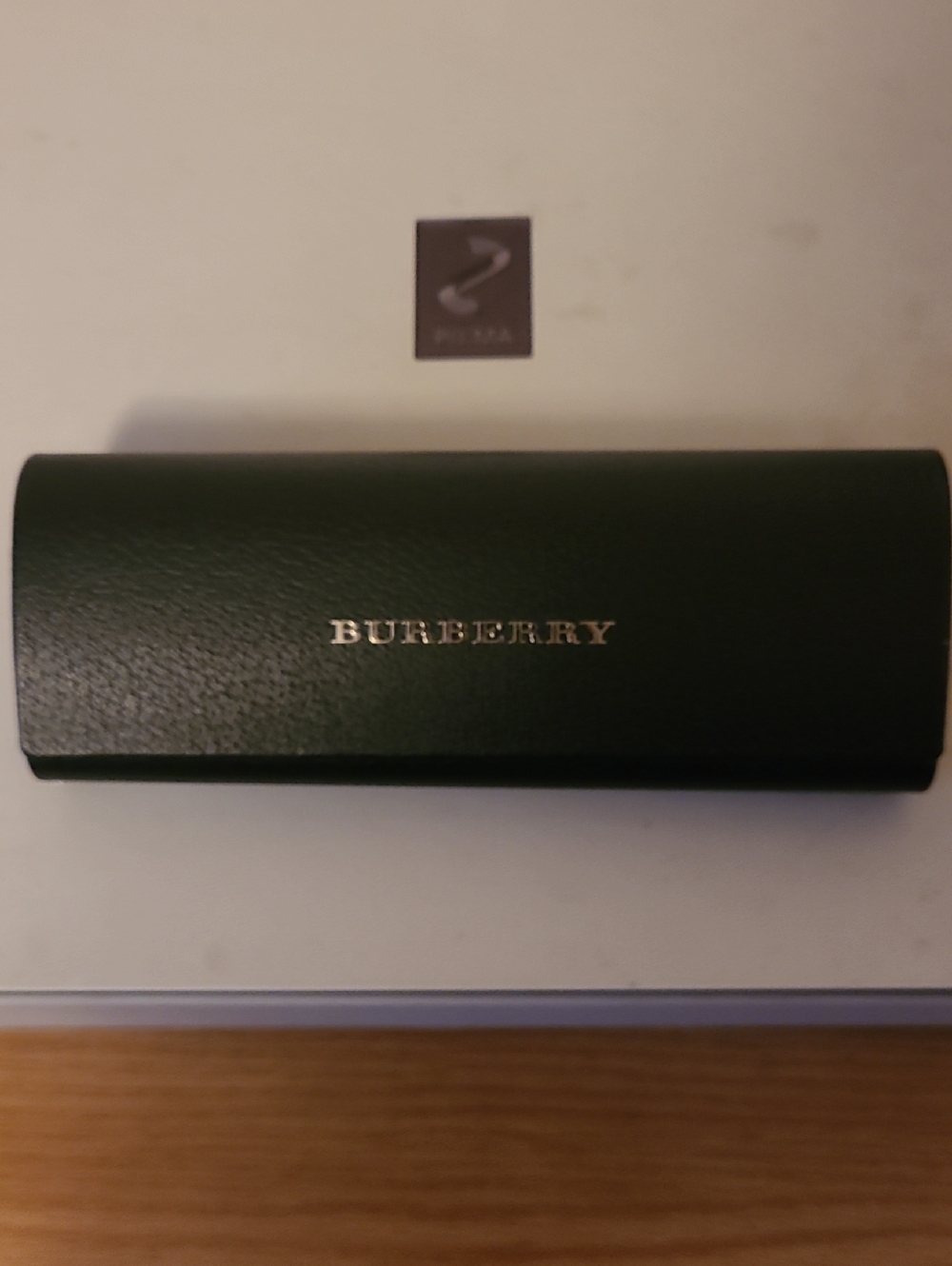 Burberry Black Sunglasses Case with Gold Logo
